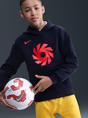 Nike Blue Erling Haaland Club Fleece Hoodie - Image 5 of 5