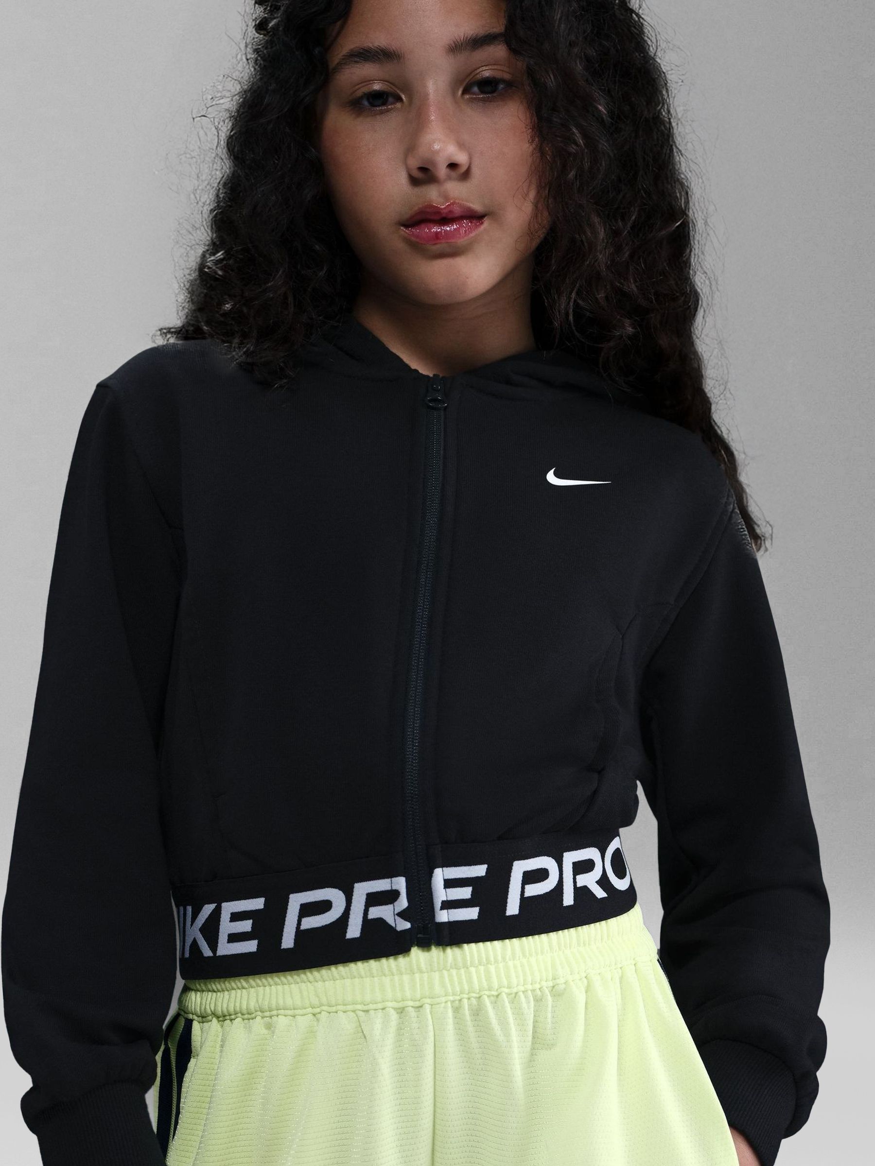 nike cropped zip up jacket