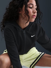 Nike Black Pro Dri-FIT Cropped Fleece Hoodie - Image 5 of 5