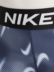 Nike Midnight Navy Pro Dri-FIT Veneer Printed 5-Inch Shorts - Image 4 of 4