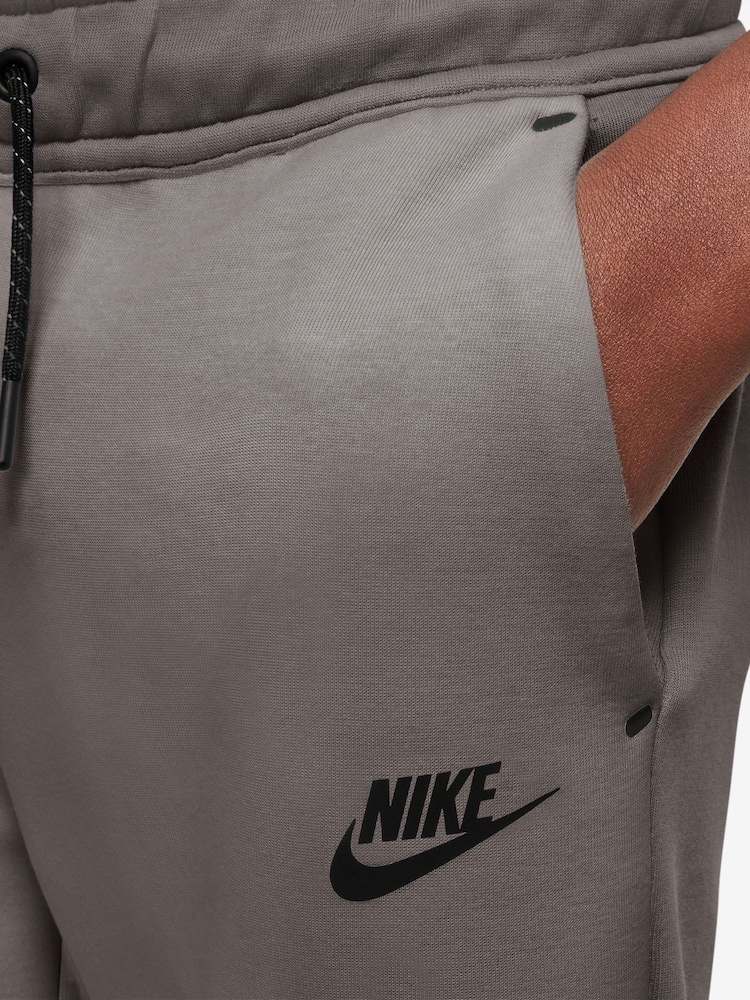 Nike Grey Stone Tech Fleece Joggers - Image 3 of 3