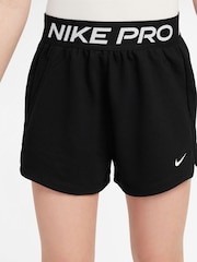 Nike Black Pro Dri-FIT Fleece Shorts - Image 1 of 4