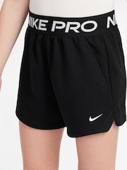 Nike Black Pro Dri-FIT Fleece Shorts - Image 3 of 4