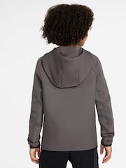 Nike Olive Green Tech Fleece Zip-Up Hoodie - Image 2 of 3