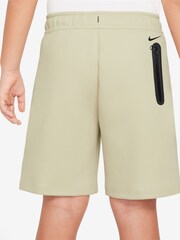 Nike Brown Tech Fleece Shorts - Image 2 of 4