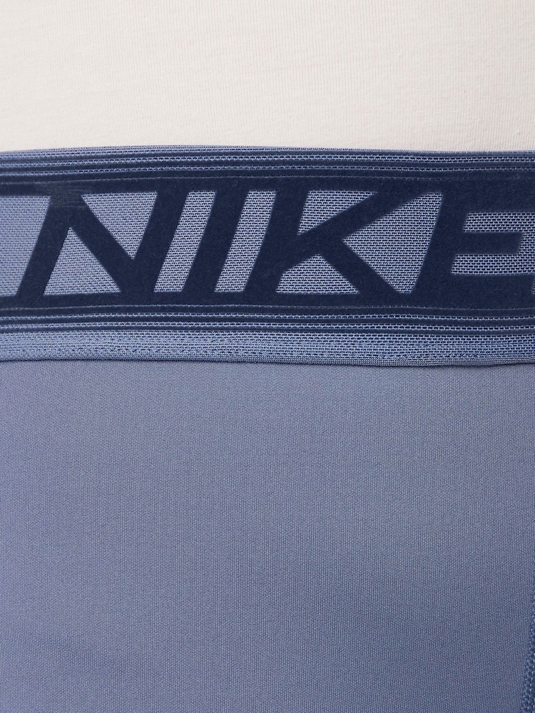 Nike World Indigo Blue Pro Dri-FIT 3 Inch Shorts - Image 4 of 4 Nike World Indigo Blue Pro Dri-FIT 3 Inch Shorts - Image 4 of 4