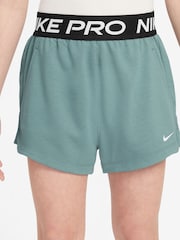 Nike Cannon Green Pro Dri-FIT Fleece Shorts - Image 1 of 4