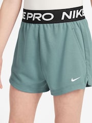Nike Cannon Green Pro Dri-FIT Fleece Shorts - Image 3 of 4