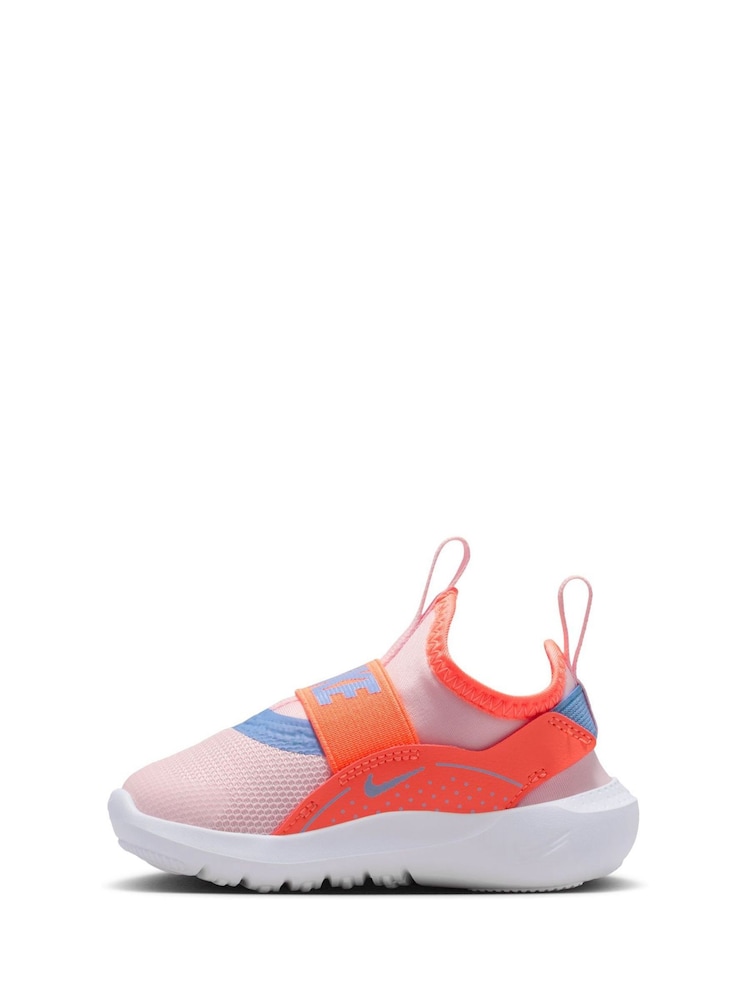 Nike Pink/Orange Blue Infant Flex Runner 4 Trainers - Image 2 of 9