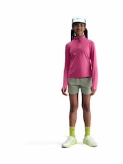 Beet Pink - Nike Pro Dri-FIT Veneer Printed Swoosh Half Zip Sweatshirt - Bild 1 von 5