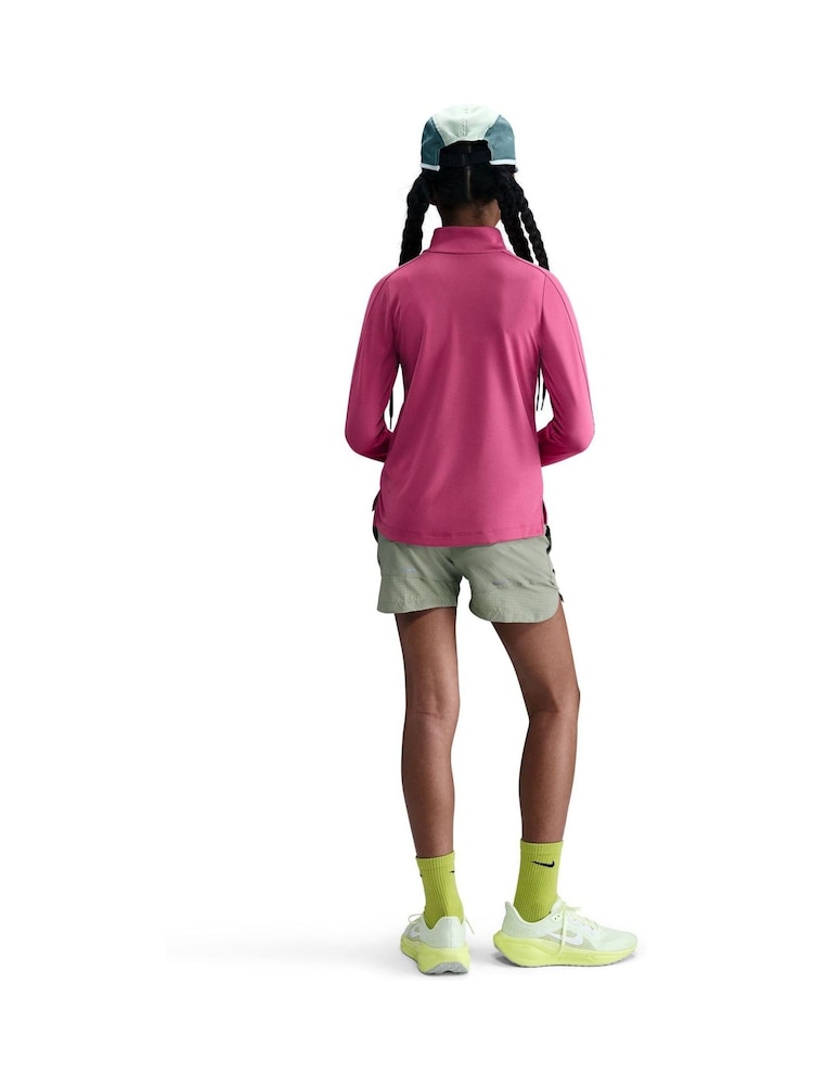 Beet Pink - Nike Pro Dri-FIT Veneer Printed Swoosh Half Zip Sweatshirt - Bild 2 von 5