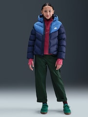 Nike Midnight Navy Colour Block Puffer Jacket - Image 4 of 7