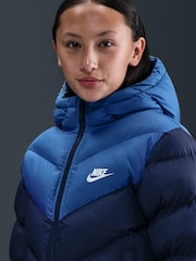 Nike Midnight Navy Colour Block Puffer Jacket - Image 5 of 7