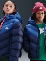 Nike Midnight Navy Colour Block Puffer Jacket - Image 7 of 7