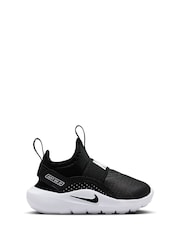 Nike Black/White Infant Flex Runner 4 Trainers - Image 1 of 10