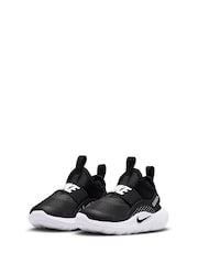 Nike Black/White Infant Flex Runner 4 Trainers - Image 5 of 10