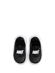 Nike Black/White Infant Flex Runner 4 Trainers - Image 7 of 10