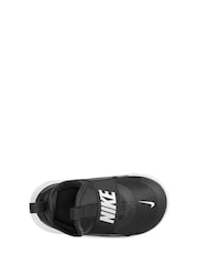 Nike Black/White Infant Flex Runner 4 Trainers - Image 8 of 10