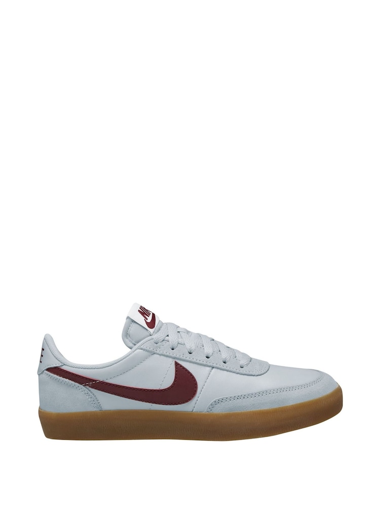 Nike Grey/Dark Team Red Youth Killshot Trainers - Image 1 of 4 Nike Grey/Dark Team Red Youth Killshot Trainers - Image 1 of 4