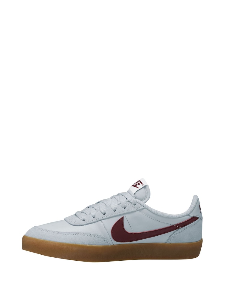 Nike Grey/Dark Team Red Youth Killshot Trainers - Image 2 of 4 Nike Grey/Dark Team Red Youth Killshot Trainers - Image 2 of 4