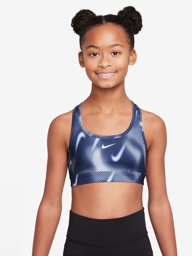 Nike Midnight Navy Pro Swoosh Sports Bra - Image 1 of 3 Nike Midnight Navy Pro Swoosh Sports Bra - Image 1 of 3