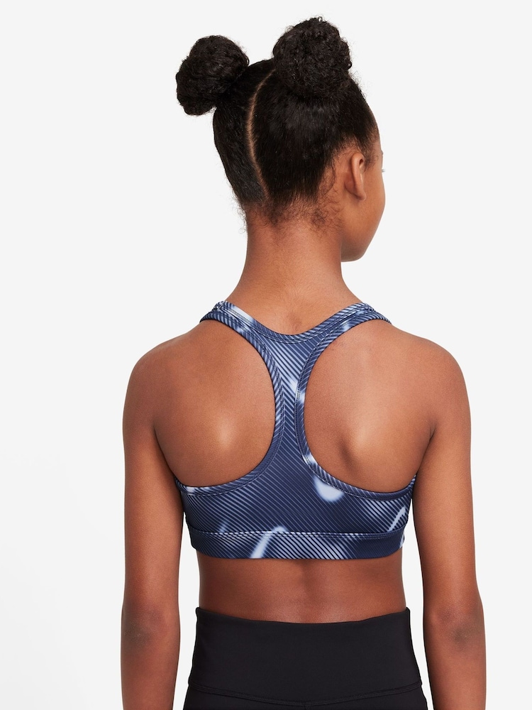 Nike Midnight Navy Pro Swoosh Sports Bra - Image 2 of 3