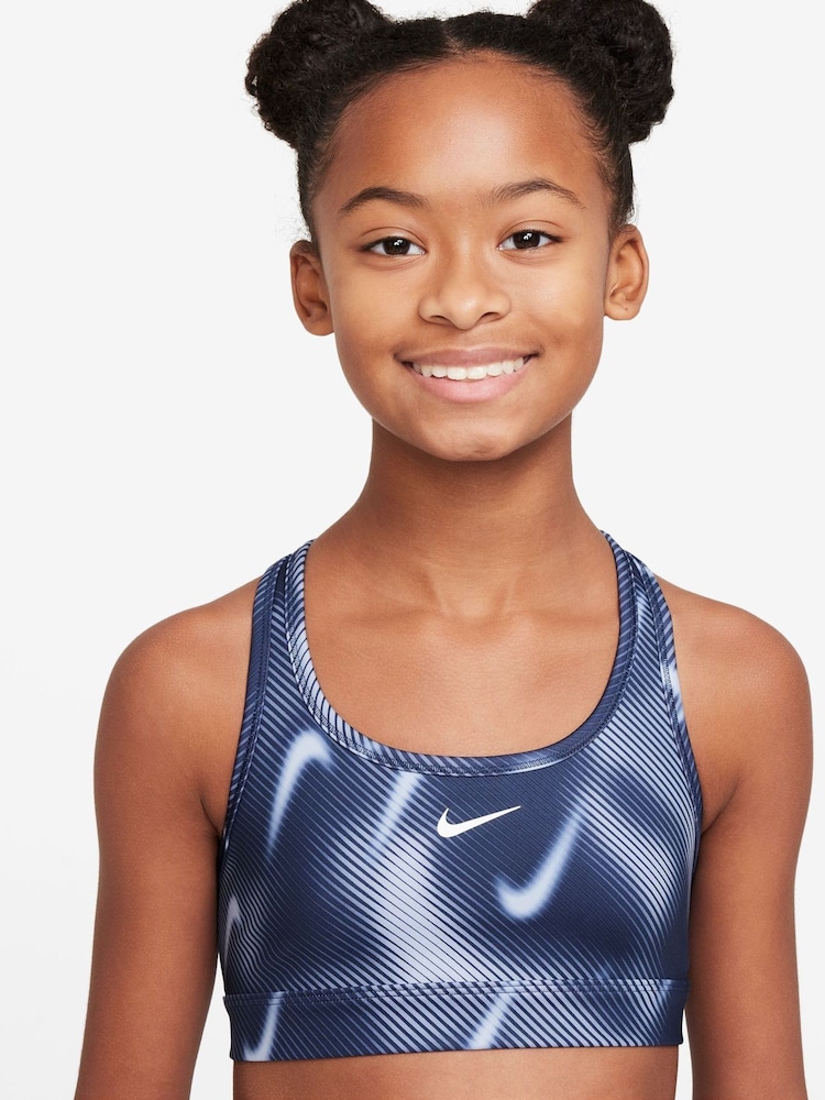 Nike Midnight Navy Pro Swoosh Sports Bra - Image 3 of 3 Nike Midnight Navy Pro Swoosh Sports Bra - Image 3 of 3