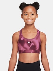 Nike Beet Pink Pro Swoosh Sports Bra - Image 1 of 3