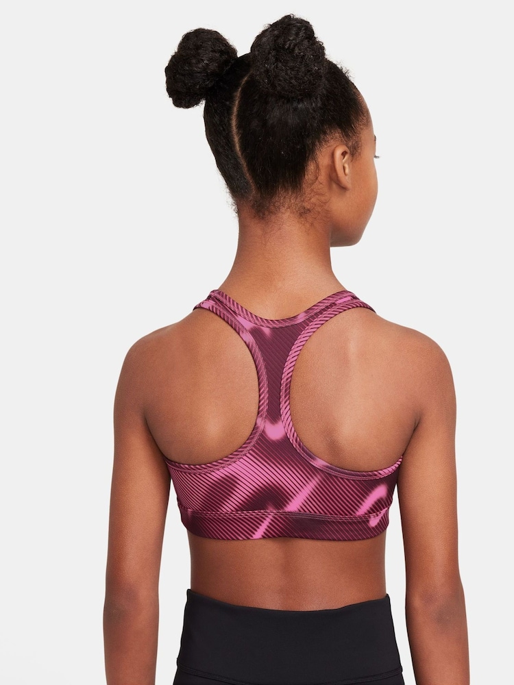 Nike Beet Pink Pro Swoosh Sports Bra - Image 2 of 3
