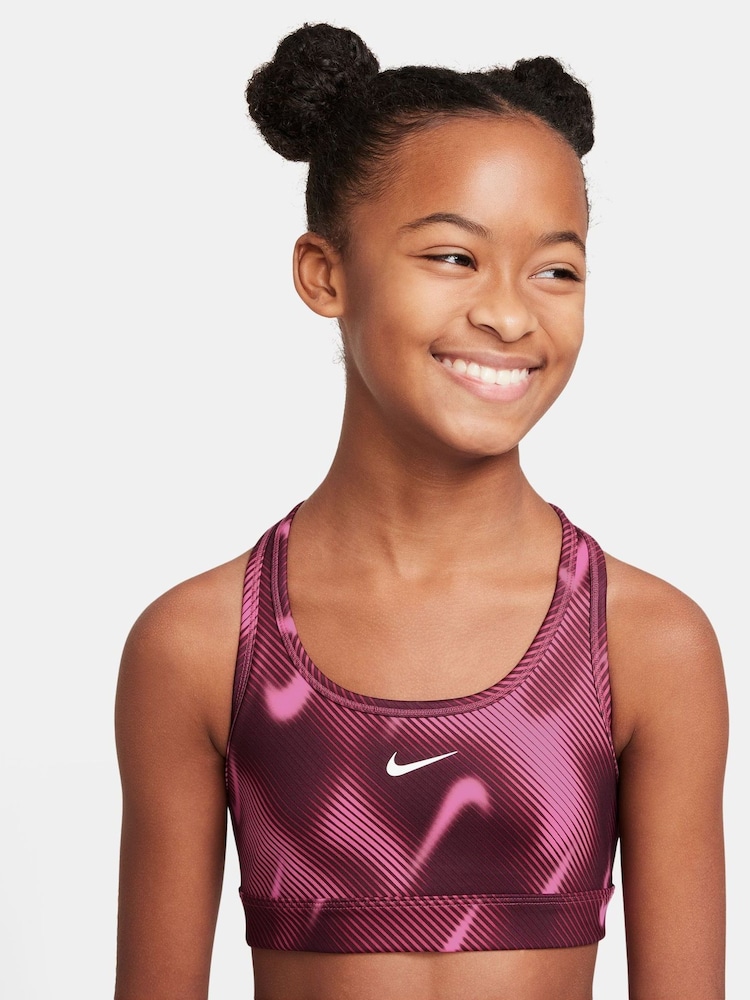 Nike Beet Pink Pro Swoosh Sports Bra - Image 3 of 3