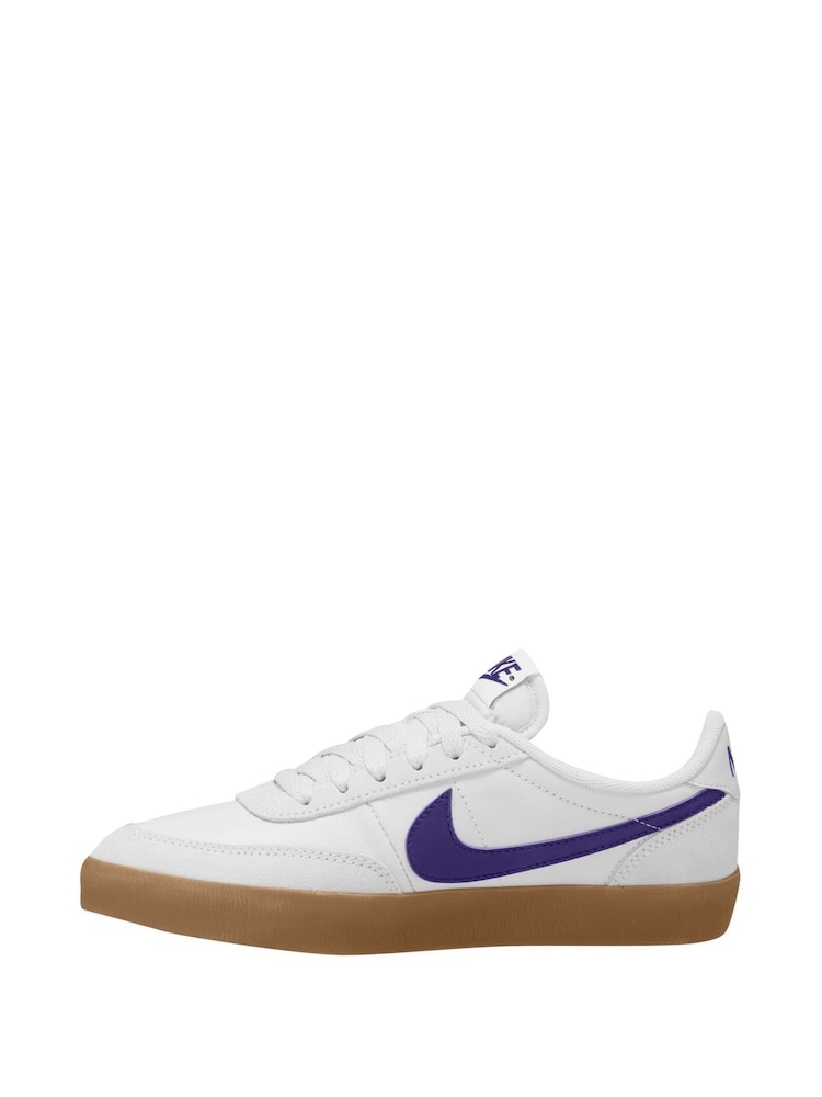 Nike White/Grape Purple Youth Killshot Trainers - Image 2 of 4