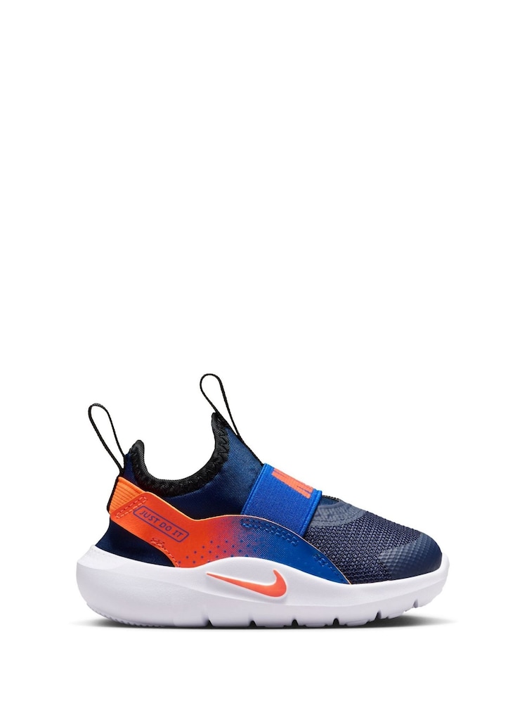 Nike Navy Total Orange Infant Flex Runner 4 Trainers - Image 1 of 9 Nike Navy Total Orange Infant Flex Runner 4 Trainers - Image 1 of 9