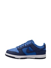 Azul Cometa/Azul Marino Medianoche - Zapatillas bajas para jóvenes Dunk de Nike - Imagen 2 de 4