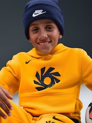 Nike Yellow Erling Haaland Club Fleece Hoodie - Image 8 of 10