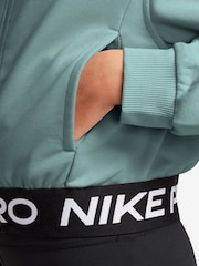 Nike Cannon Green Pro Dri-FIT Cropped Fleece Hoodie - Image 3 of 3
