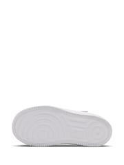 Nike White/Med Soft Pink Junior Air Force 1 Easy On Trainers - Image 10 of 10