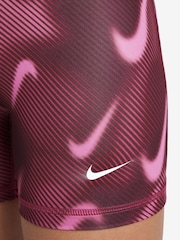 Nike Beet Pink Pro Dri-FIT Veneer Printed 5-Inch Shorts - Image 4 of 4