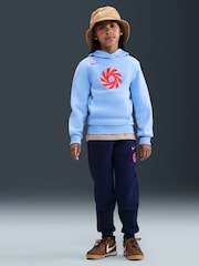 Nike Blue Tint Erling Haaland Club Fleece Hoodie - Image 1 of 10