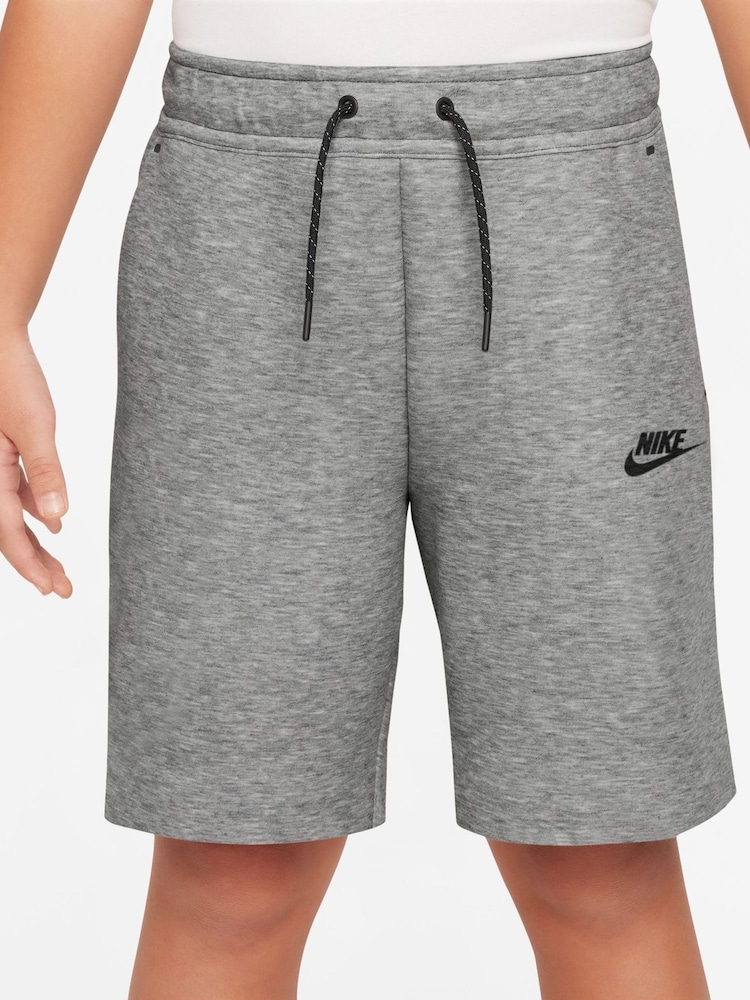 Nike Dark Grey Heather Tech Fleece Shorts - Image 1 of 4