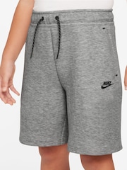 Nike Dark Grey Heather Tech Fleece Shorts - Image 3 of 4