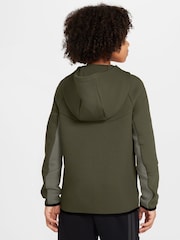 Nike Grey Stone Tech Fleece Zip-Up Hoodie - Image 2 of 3