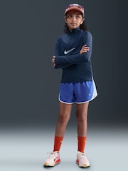 Nike Midnight Navy Pro Dri-FIT Veneer Printed Swoosh Half Zip Sweatshirt - Image 1 of 5