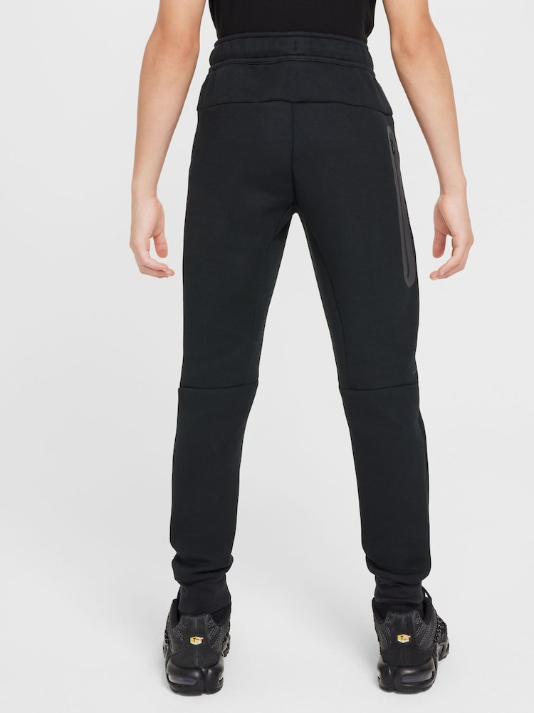 Nike Black Grey Tech Fleece Joggers - Image 2 of 3 Nike Black Grey Tech Fleece Joggers - Image 2 of 3