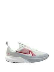 Nike White University Red Youth Sonic Fly Running Trainers - Image 1 of 1