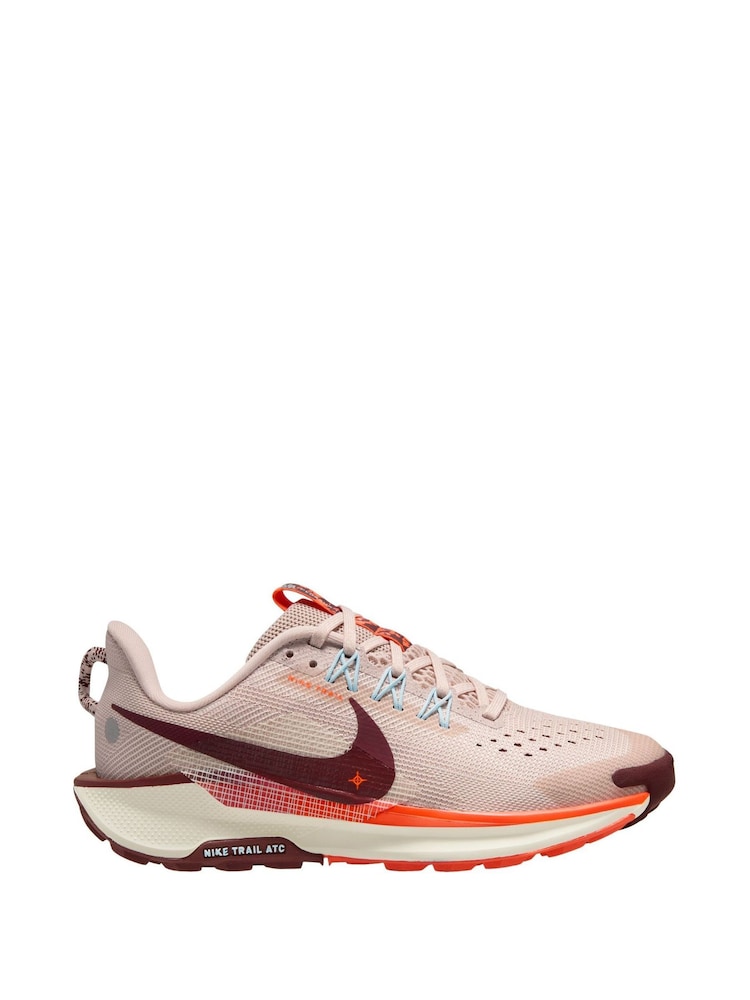 Nike Dark Team Red and Hyper Crimson Youth Pegasus Trail 5 Running Trainers - Image 1 of 1