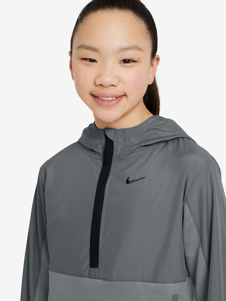 Nike Smoke Grey City Utility Easy On Half Zip Fleece Hoodie - Image 3 of 3 Nike Smoke Grey City Utility Easy On Half Zip Fleece Hoodie - Image 3 of 3