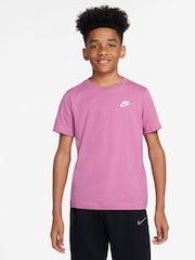 Nike Flamingo Print Pink Club T-Shirt - Image 1 of 3