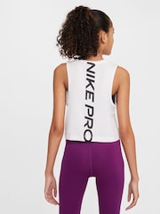 Nike White Pro Dri-FIT Vest Top - Image 2 of 4