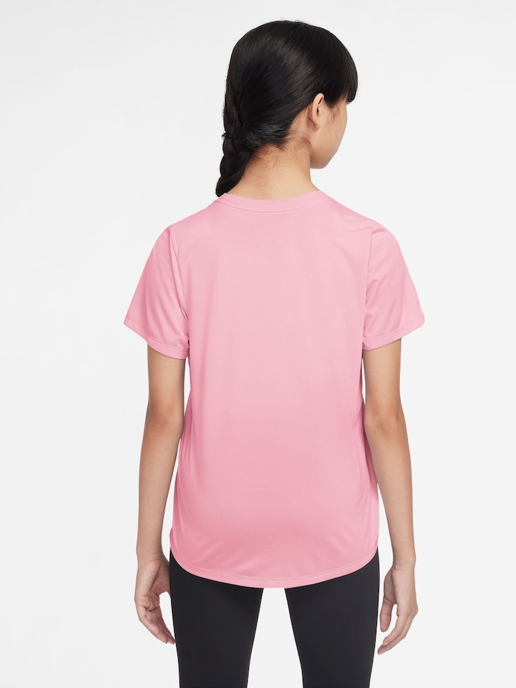 Nike Soft Pink Dri-FIT One Short Sleeve T-Shirt - Image 2 of 3