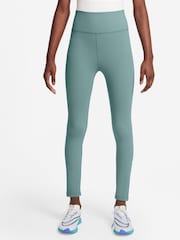 Nike Cannon Green Dri-FIT One Leggings - Image 1 of 3